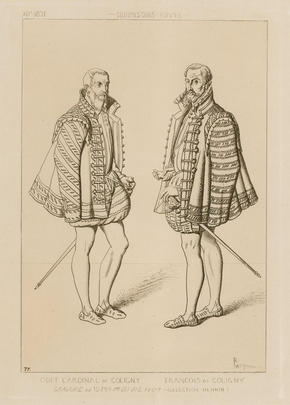 Odet de Coligny bíboros (1517–1571) és Francois de Coligny (1557–1591) alkotó: French School