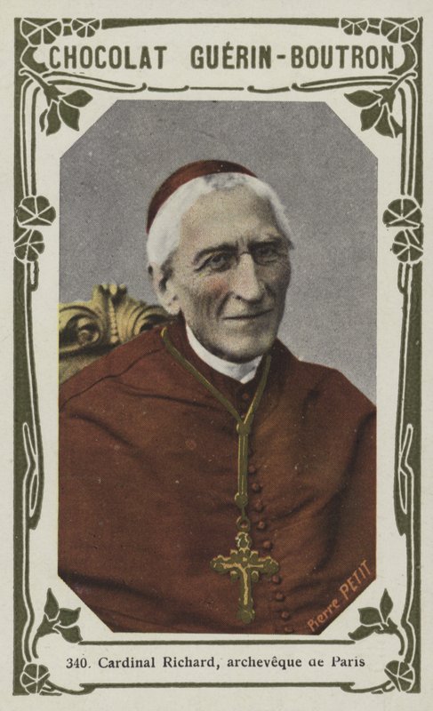 Richard bíboros, archeveque de Paris (színes fotó) alkotó: French School