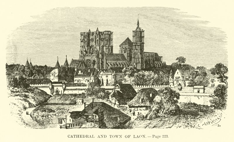A katedrális és Laon városa alkotó: French School