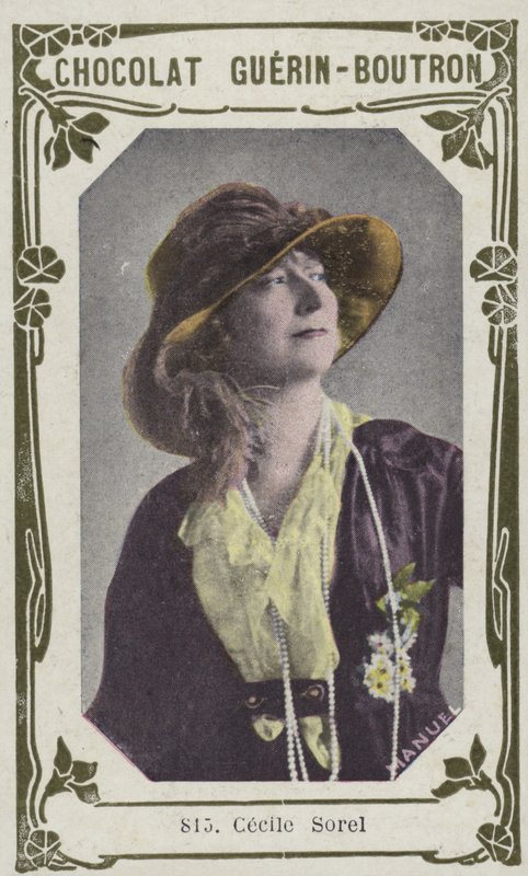 Cecile Sorel (színes fotó) alkotó: French School