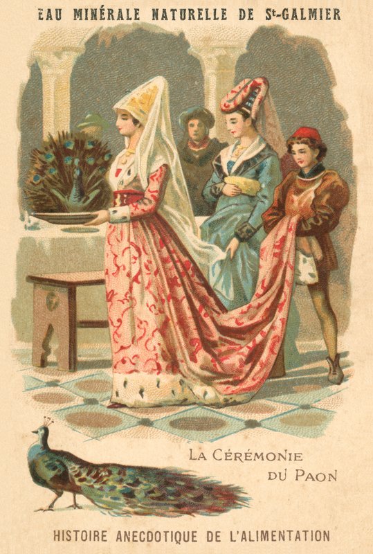 A páva szertartása (chromolitho) alkotó: French School