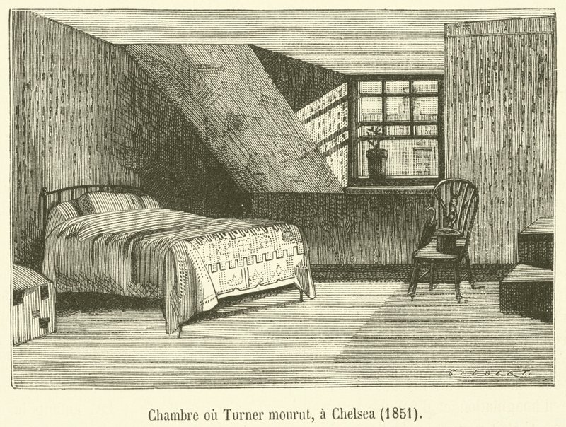 Szoba, ahol Turner meghalt, Chelsea-ben alkotó: French School