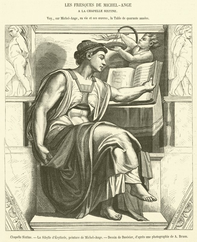 Sixtus-kápolna, Eritreai Szibilla (metszet) alkotó: French School
