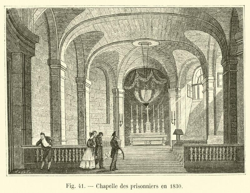 Fogolykápolna 1830-ban alkotó: French School
