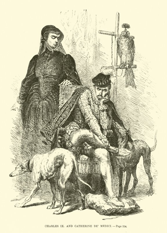 IX. Károly és Katalin de Medici alkotó: French School