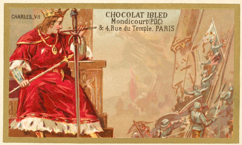 VII. Károly francia (chromolitho) alkotó: French School
