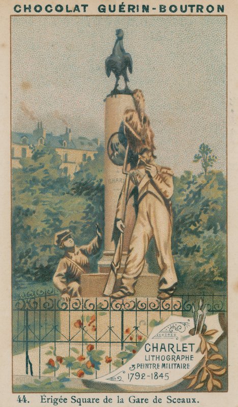 Charlet litográfus és katonai festő, 1792-1845, Erigee Square de la Gare de Sceaux alkotó: French School