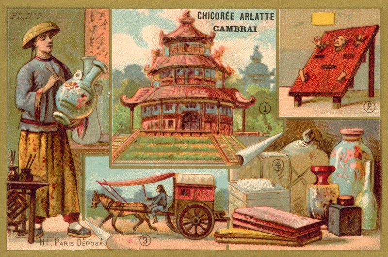 Kína (chromolitho) alkotó: French School