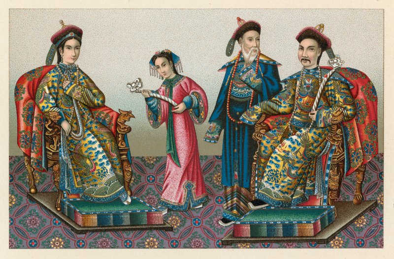 Kínai jelmez alkotó: French School