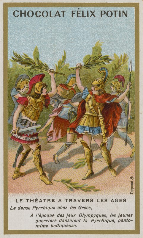 Csokoládé Felix Potin szakkártya, Színház a korokon át alkotó: French School