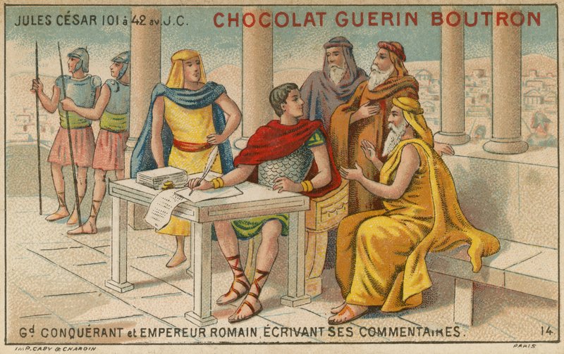 Csokoládé Guerin Boutron kereskedelmi kártya alkotó: French School