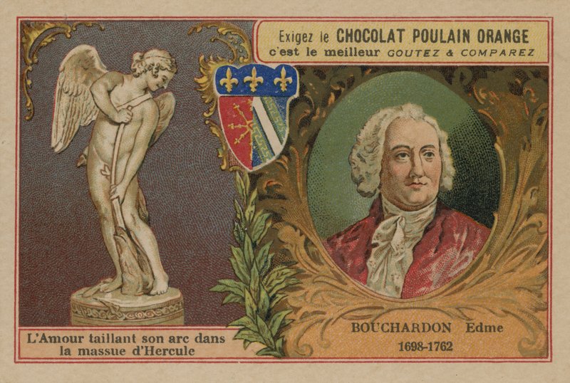 Csokoládé Poulain Orange kereskedelmi kártya alkotó: French School