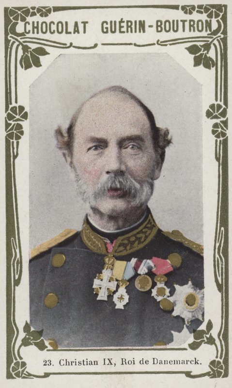 Christian IX, Roi de Danemark (színes fotó) alkotó: French School