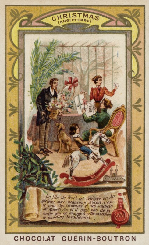 Karácsony Angliában (chromolitho) alkotó: French School