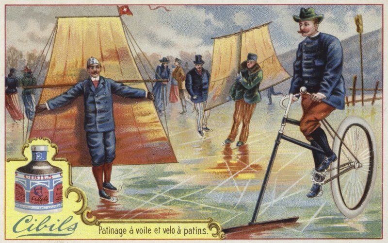 Cibils kártya korcsolyázással alkotó: French School