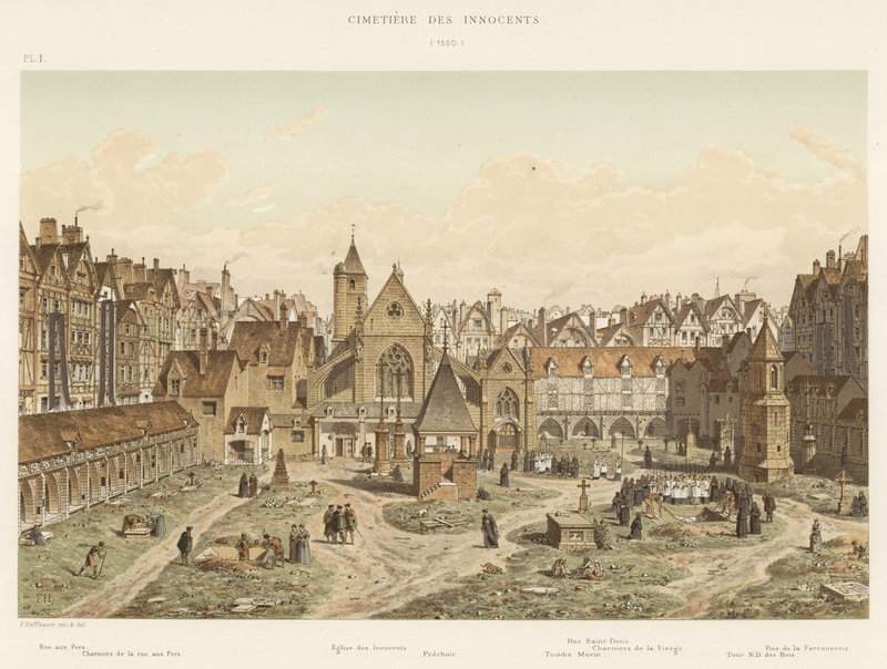 Ártatlanok temetője, 1550 alkotó: French School