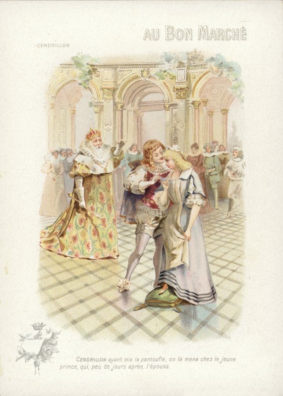 Hamupipőke, a herceggel beszélget alkotó: French School