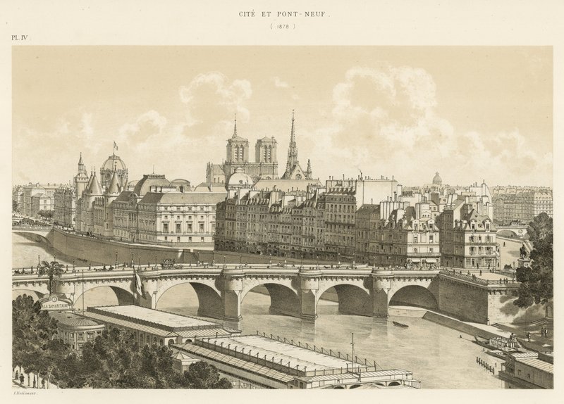 Város és Pont-Neuf, 1878 alkotó: French School