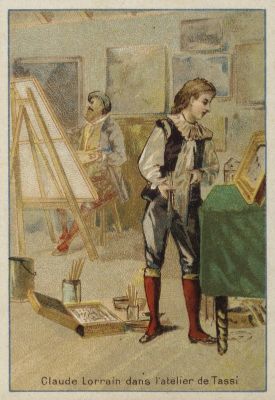 Claude Lorrain francia festő, Agostino Tassi műtermében, Rómában alkotó: French School