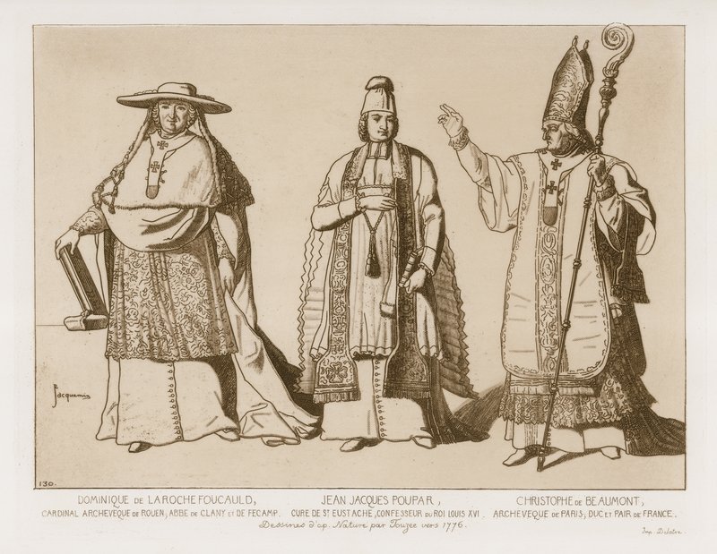 Irodai ruha, rajzok Touzee alkotásai után, 1776 körül alkotó: French School