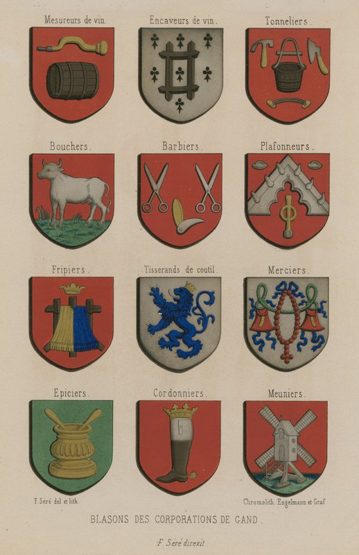 A genti társaságok címerei alkotó: French School