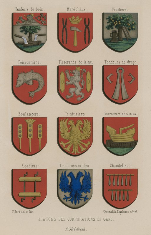 A genti társaságok címerei alkotó: French School