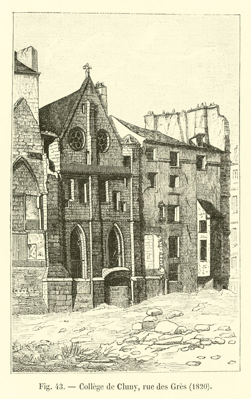 Cluny College, rue des Gres, 1820 alkotó: French School