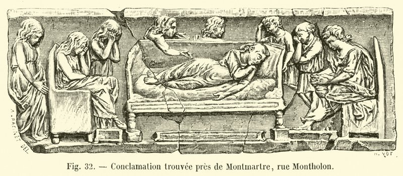 Konklamációt találtak a Montmartre közelében, a rue Montholonban alkotó: French School