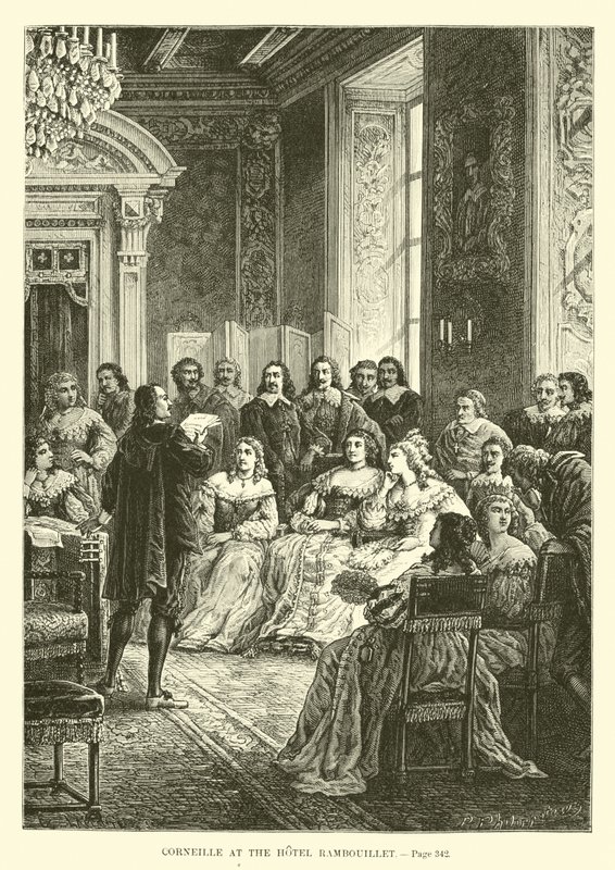 Corneille a Hotel Rambouillet-ban alkotó: French School