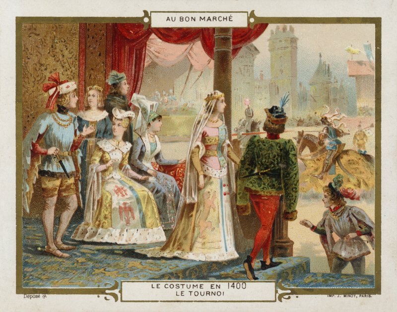 Jelmez 1400-ban - a bajnokság (chromolitho) alkotó: French School