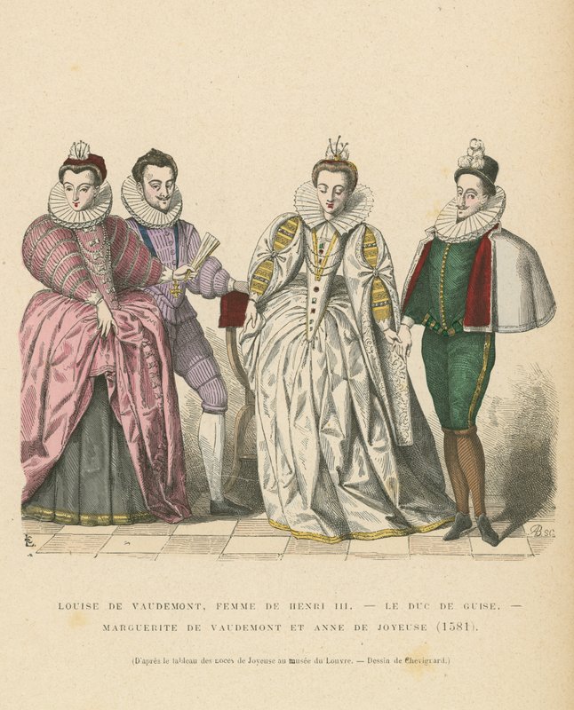 A francia nemesség jelmeze, 1581 alkotó: French School