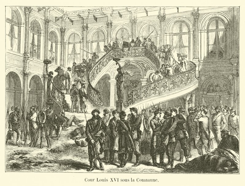 Cour Louis XVI a kommün alatt alkotó: French School
