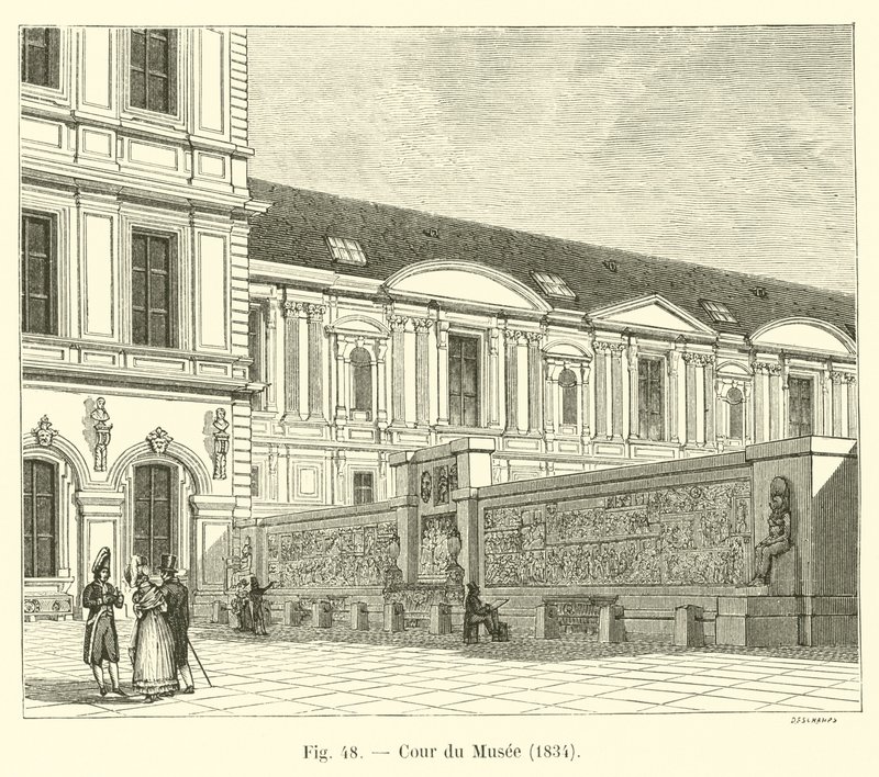 Múzeum udvara, 1834 alkotó: French School