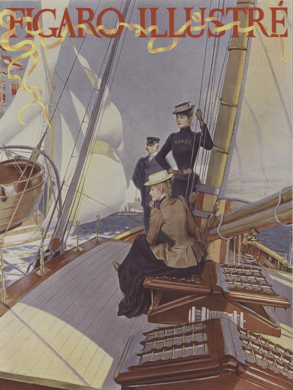 A Le Figaro Illustre borítója, 1891. július (színes litó) alkotó: French School