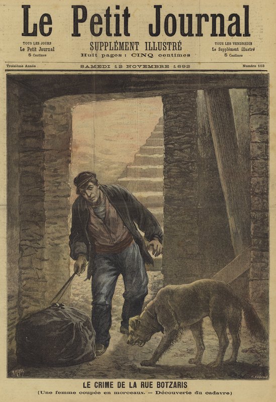 A Le Petit Journal címlapja, 1892. november 12 alkotó: French School