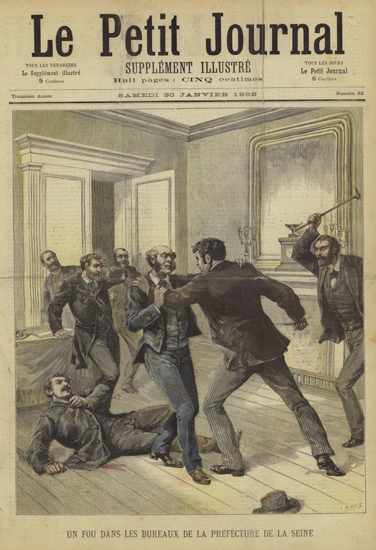 A Le Petit Journal címlapja, 1892. január 30 alkotó: French School
