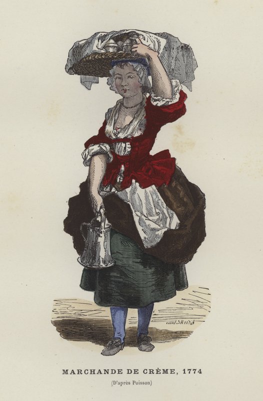 Krémárus, 1744 alkotó: French School