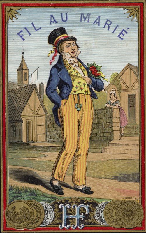 Dapper Gentleman sétálni alkotó: French School