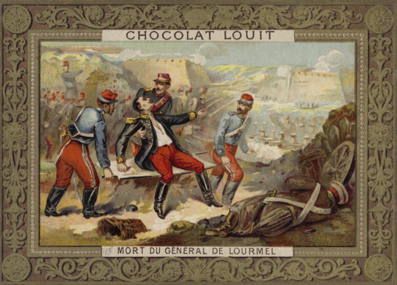 Lourmel tábornok halála, inkermani csata, krími háború, 1854 alkotó: French School