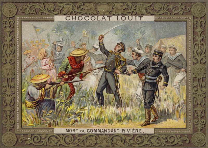 Henri Riviere francia tengerésztiszt, Tonkin halála, 1883 alkotó: French School
