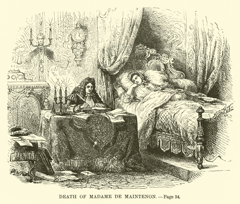 Madame de Maintenon halála alkotó: French School