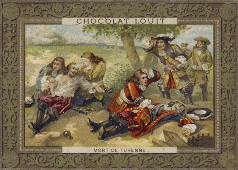 Turenne marsall halála a salzbachi csatában, 1675. július 27-én alkotó: French School