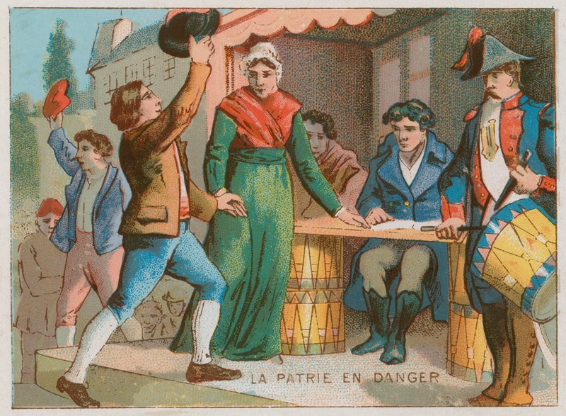1792. évi országos szükséghelyzeti nyilatkozat alkotó: French School