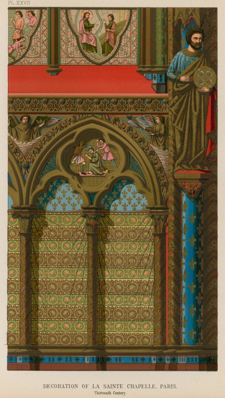 A párizsi Sainte Chapelle díszítése alkotó: French School