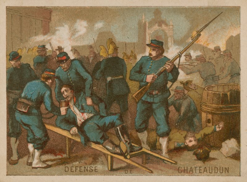 Chateaudun védelme 1870-ben alkotó: French School