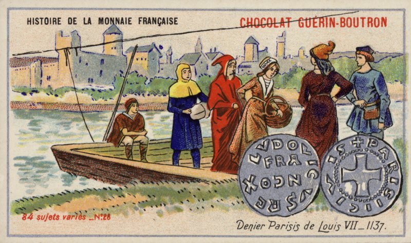 VII. Lajos Denarius Parisis alkotó: French School