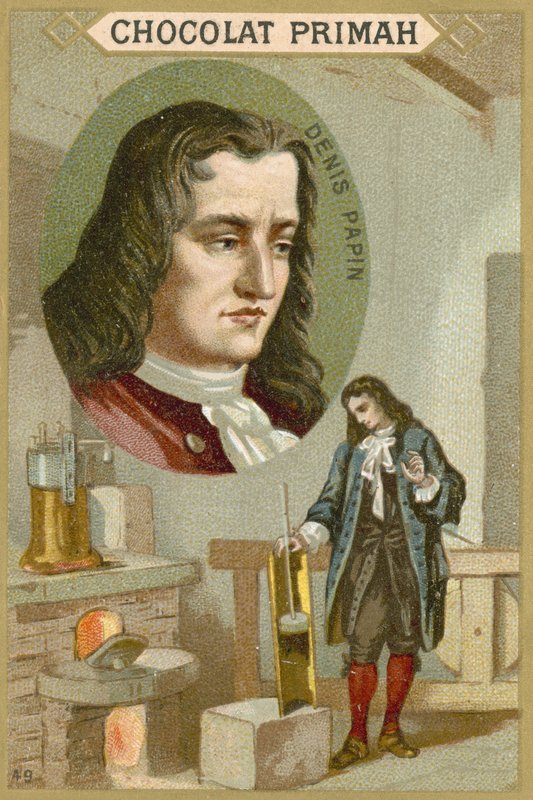 Denis Papin francia fizikus és feltaláló alkotó: French School