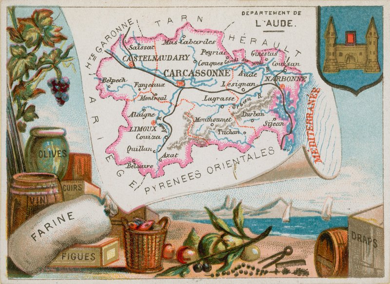 Aude megye Dél-Közép-Franciaországban alkotó: French School