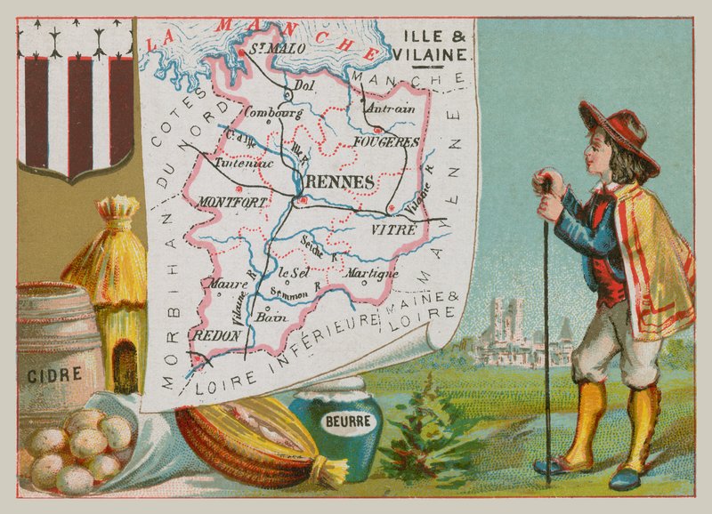 Ille et Vilaine megye Franciaország északnyugati részén alkotó: French School
