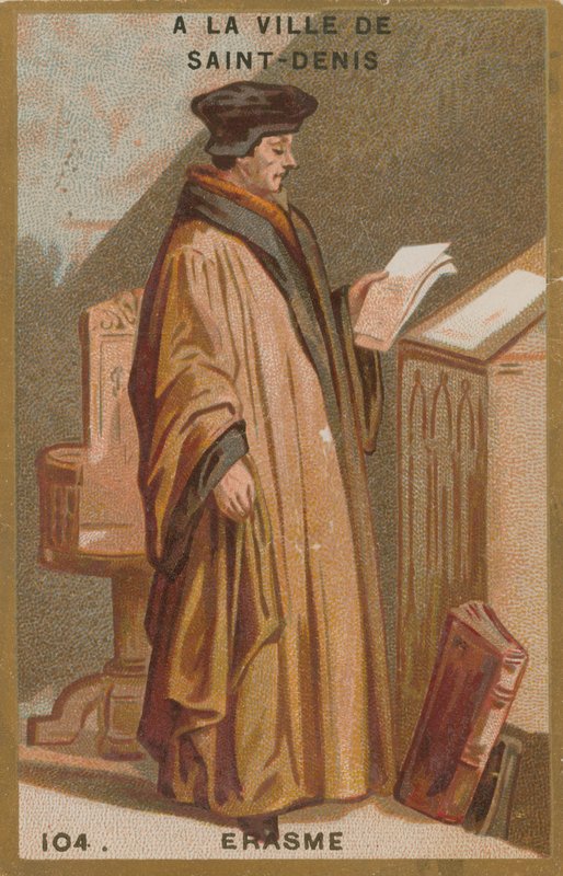 Desiderius Erasmus, a 15. 16. századi holland tudós és teológus alkotó: French School